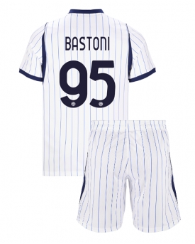 Billige Fotballdrakt Inter Milan Alessandro Bastoni #95 Replika Bortedraktsett Barn 2026-27 Kortermet (med bukser)